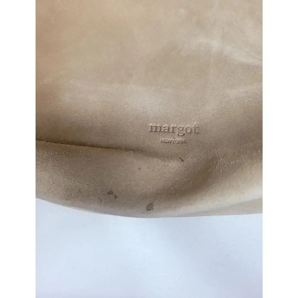 Margot New York Kaye Bucket Suede Leather Tote Bag Beige-Effortless Quiet Luxury